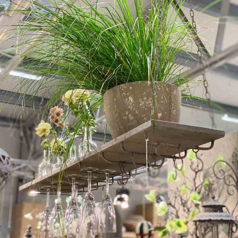 Hänghylla med S-krokar 100 cm