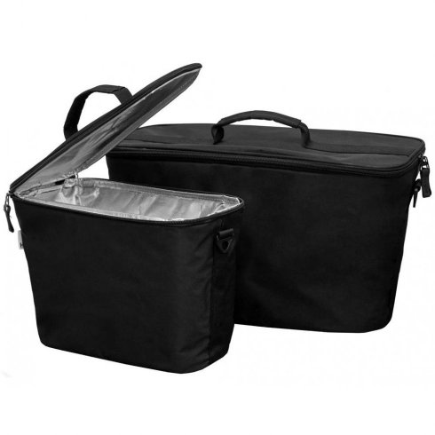 Hinza kylväska stor modell svart med axelrem