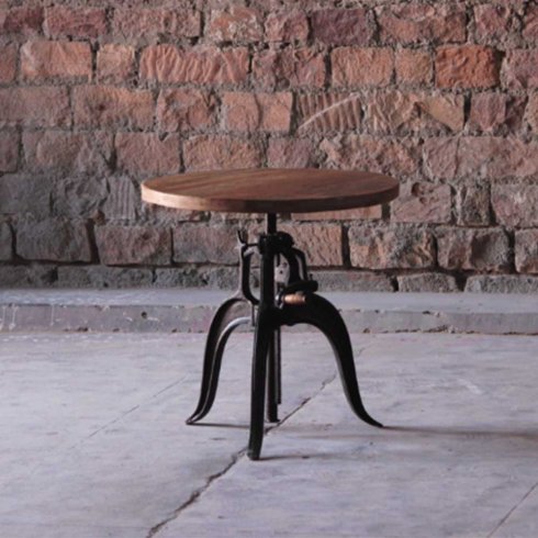 Höj- och sänkbart Underrede för rund eller kvadratisk bordsskiva