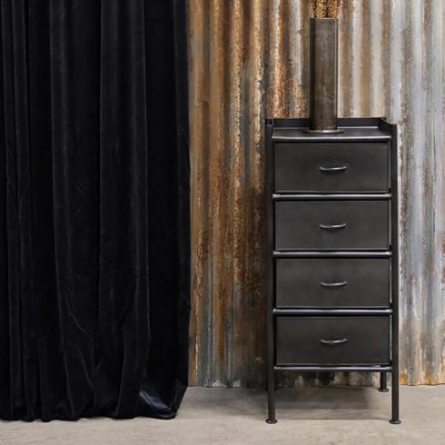 Skåp i järn med 4 lådor - Trademark Living