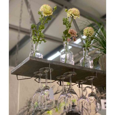 Hänghylla med S-krokar 100 cm