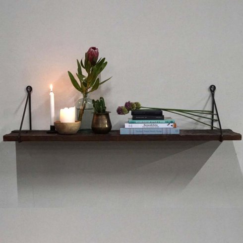 Adel trähylla i återvunnet trä 110 cm