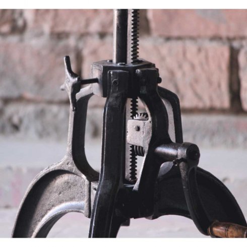 Höj- och sänkbart Underrede för rund eller kvadratisk bordsskiva