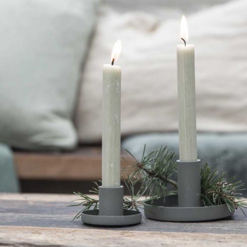 Industriell Ljusstake Mossgrön Ø 11 cm