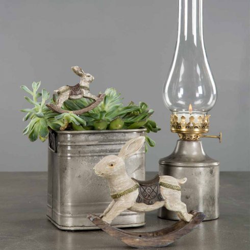 Ljusstake för värmeljus emalj Iris Rusty