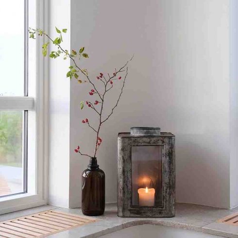 Järnlykta med Patina