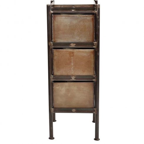 Skåp i järn med 3 lådor - Trademark Living