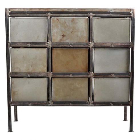 Skåp i järn med 9 lådor - Trademark Living