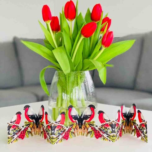 Juldekoration Pappersrader Domherre