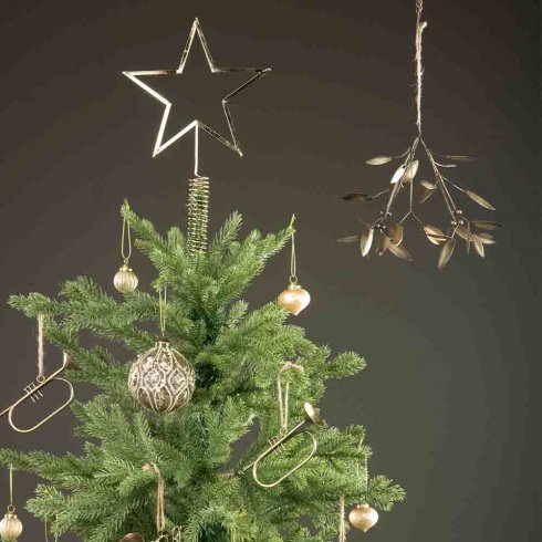 Julgransstjärna Silver 18 x 30 cm