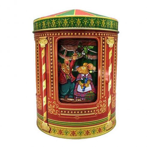 Plåtburk Speldosa Julmöss