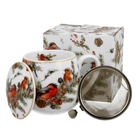 Julmugg med tesil & lock Fåglar