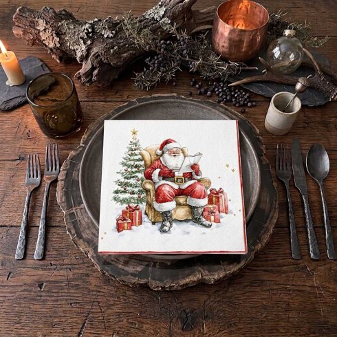 Julservetter Tomte med önskelista