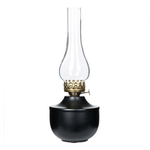 Ljusstake för värmeljus emalj Juno Svart