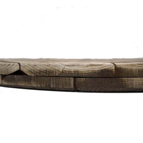 Träbordsskiva av kabeltrumma Ø 80 cm