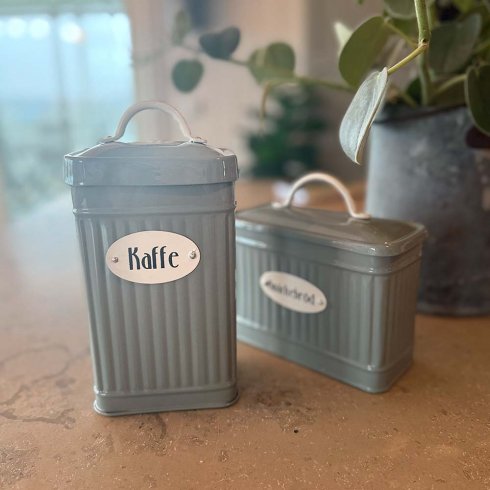 Retro Kaffeburk i järn - rektangulär Grön