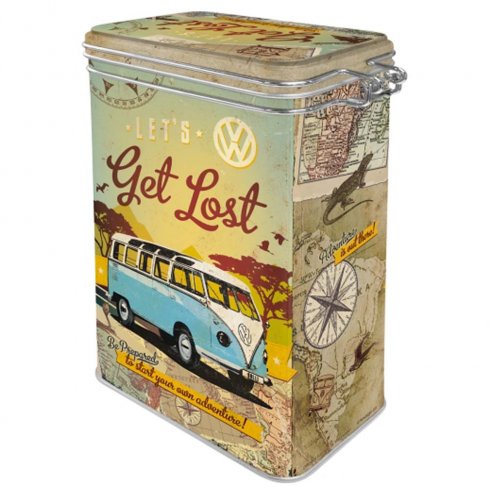 Plåtburk Lets get lost med knäpplock
