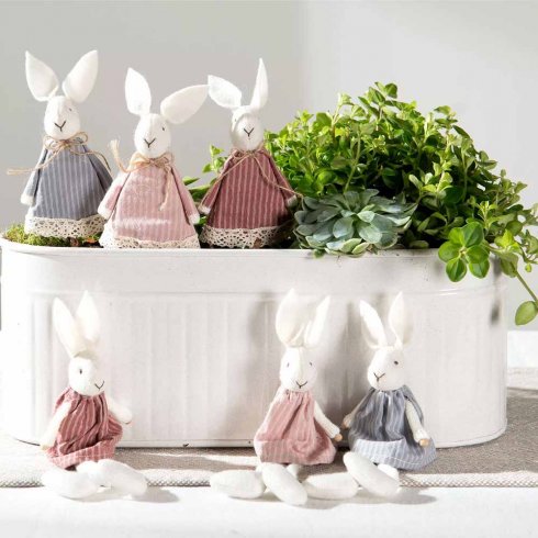 Kaniner randiga mix av 3 st 