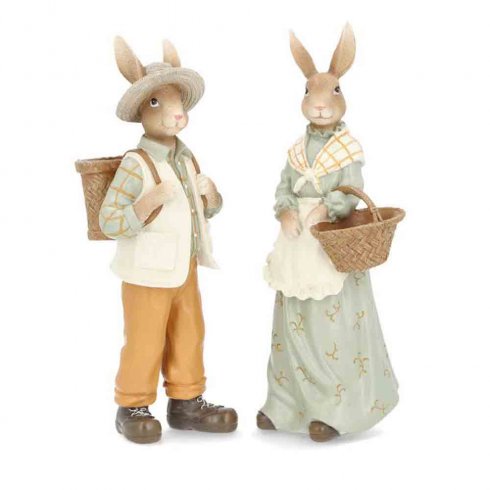 Dekoration kaninpar utflykt 2 set