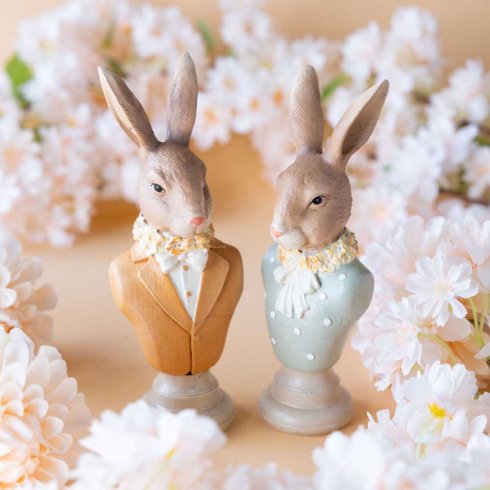 Dekoration Byst kanin mix 2 set