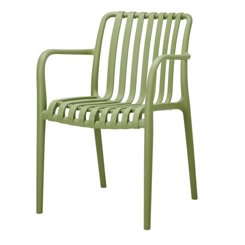 Ravello Karmstol med armstöd Grön