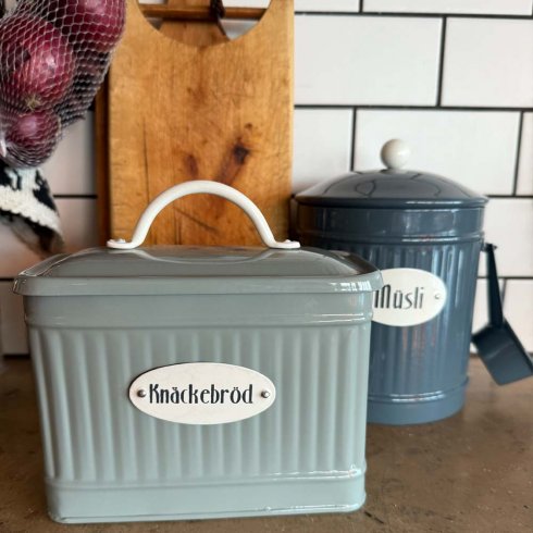 Retro knäckebrödsburk - Grön 