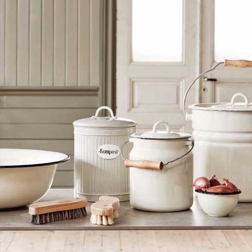 Retro kompostburk - Beige