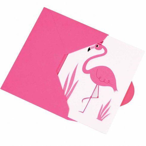Kort Födelsedag flamingo Boy