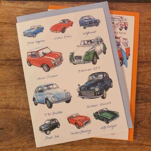 Kort dubbelt Klassiska Bilar