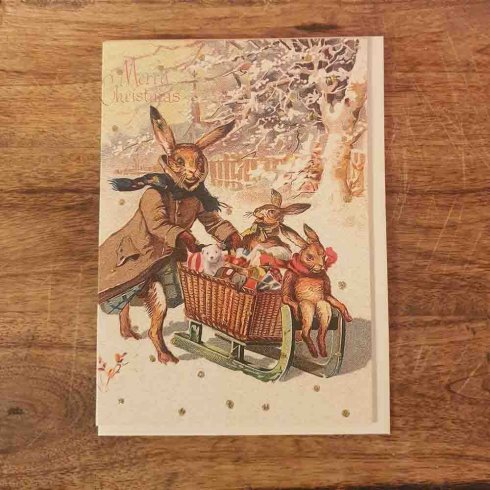 Julkort dubbelt Merry Christmas