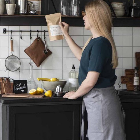 Kroklist med 6 krokar 50 cm Svart