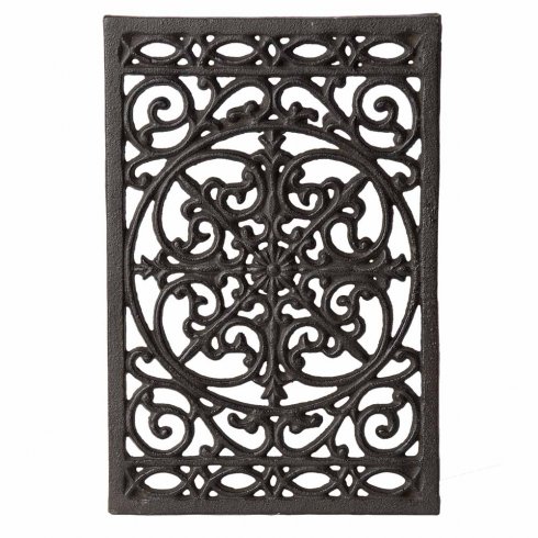 Grytunderlagg Gjutjärn avlångt Brun/Svart