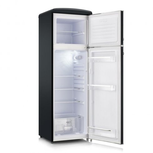 Kyl och frys 167 x 55 cm Svart - Severin