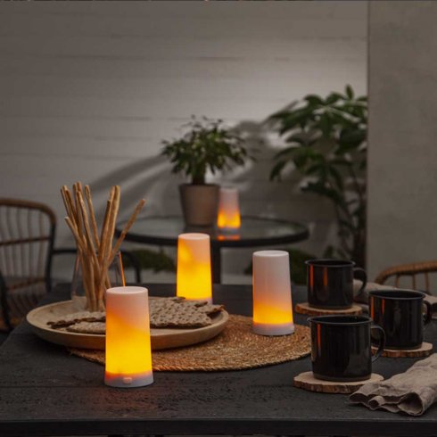 Uppladdningsbara ledljus med USB utan laddare 5 set