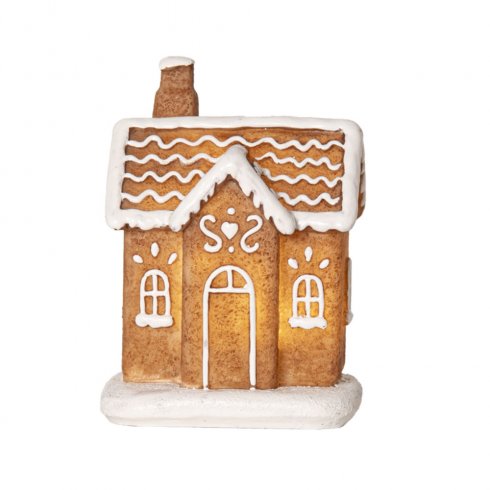 Juldekoration pepparkakshus 3set Led