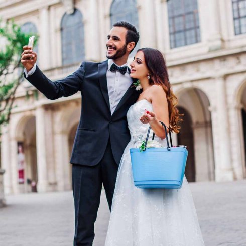 Väska Hinza Liten Ljusblå - Green Plastic