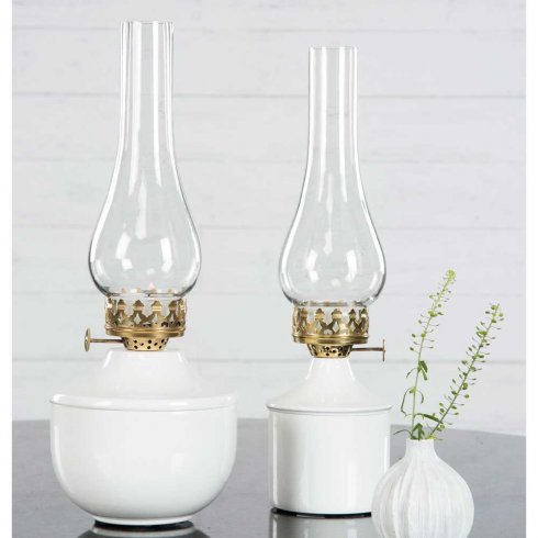 Ljusstake för värmeljus emalj Juno Vit 