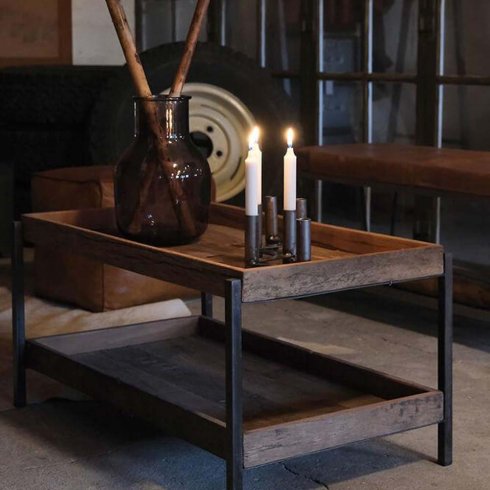 Flexibel ljusstake i industriell stil för sex ljus