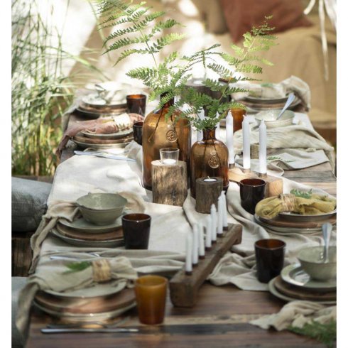 Ljusstake trä för 7 ljus