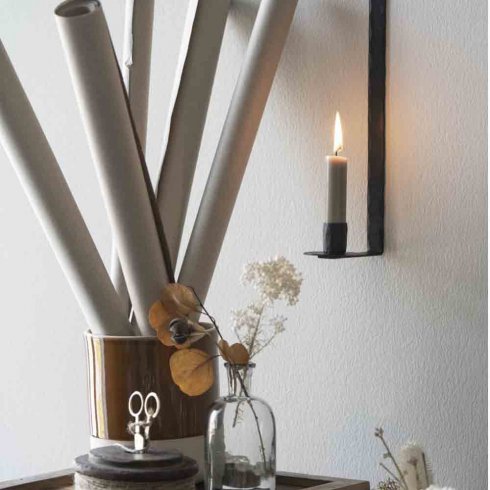 Väggljusstake i metall