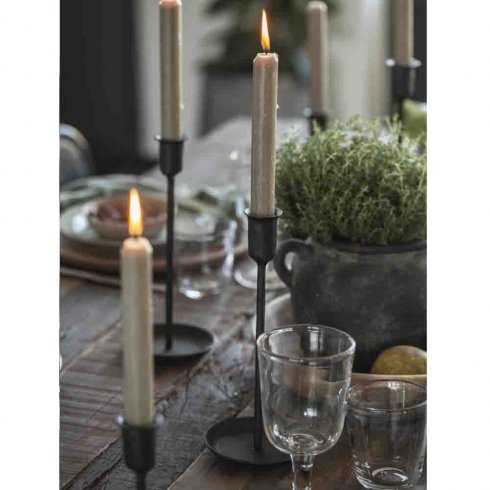 Ljusstake metall Svart Large