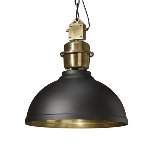 Manchester taklampa Svart/Mässing 52 cm - Pr Home