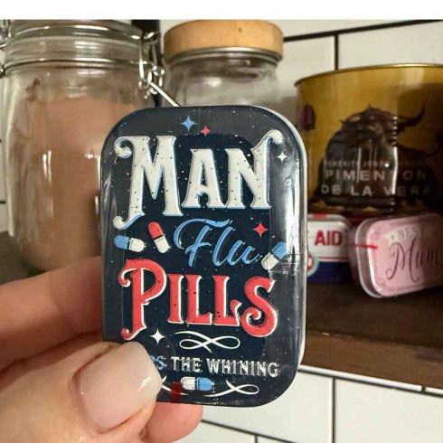Pillerask Man flu pills - med mintpastiller