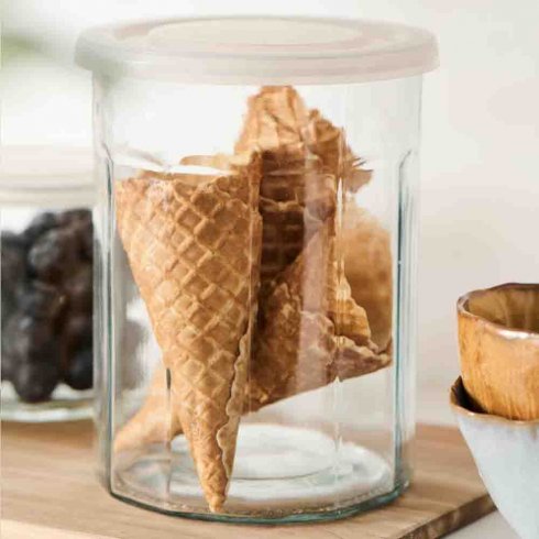 Marmeladburk med transparent lock 1450 ml