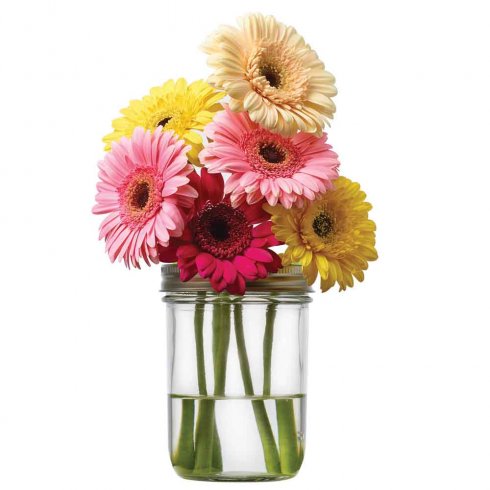 Mason jar - Blomlock 4 pack 
