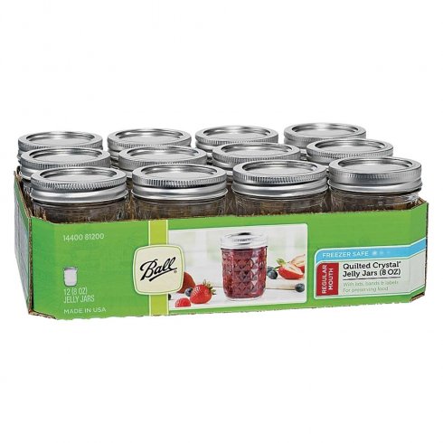 Quilted Mason Jar - Half pint 0,24 liter - Regular mouth