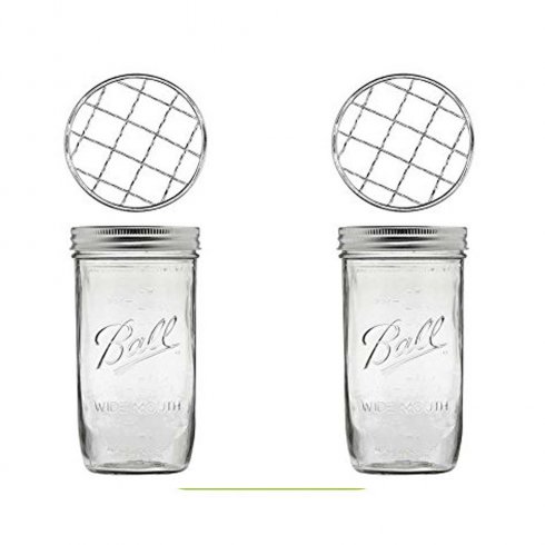 Mason jar - Blomlock 4 pack 