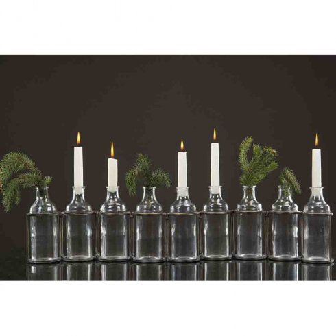 Flaskor med ställning Antik Mässing