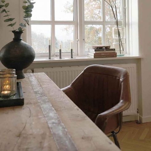 Matstol Icon i läder Trademark Living