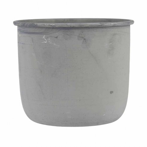 Metallkruka grå mellan Ø: 11,3 cm